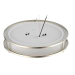 Brush Nickel Ceiling 14 LED Flush Mount Light Fixture 5CCT 25w Double Ring