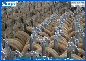 Wholesale 830x110 Single Wheels Diameter 830mm Load 30kN Cable Stringing Blocks Pulley Conductor Size Under 630mm2 from china suppliers