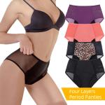 High Rise Leak Proof Period Underwear XS-4Xl Absorbing Women Sexy Underwear