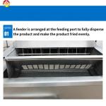 500L Capacity Stainless Steel Belt Conveyor Automatic Continuous Fryer for Meat