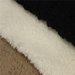 Wholesale Polyester sherpa fleece faux fur fabric /fake lamb fur from china suppliers