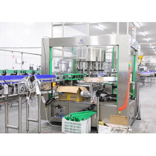 Glass PET Bottle Labeling Machine , High Speed Beverage Packaging Equipment