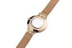 Mesh Band Ladies Stainless Steel Watches Japanese Quartz Movt Rose Gold Plated