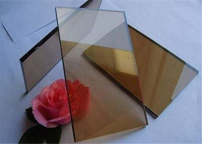 Tinted Bronze Float Glass , Black Tinted Glass For Show Window Decoration