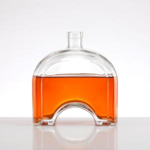 Wholesale Aluminum Plastic PP Collar Hot Stamping 700ml Vodka Whisky Glass Bottle for Brandy from china suppliers