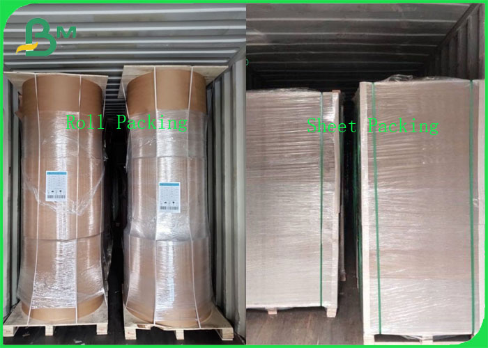 Durable 130gsm 140gsm White Brown Kraft Paper Jumbo Roll Width 2200 - 2500MM