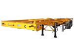 Blue 3 Axles 40ft Skeleton Container Semi Trailer BPM Suspension