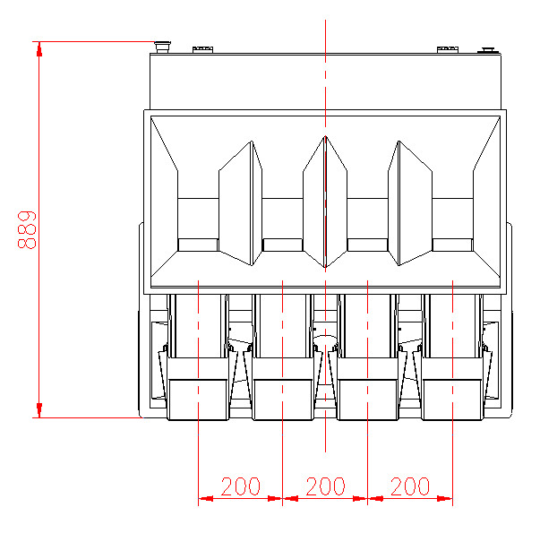 2 head particulate food chickpeas litter fine particles bag feeding and packaging machine
