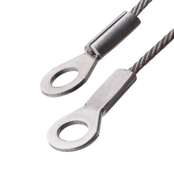 Flexible Stainless Steel Lanyard Cables, Perforated Safety Wire Rope, Conductive