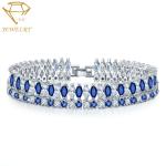 Colorful Brass 7.3 Inches Diamond Women's Bracelets AAA Stone
