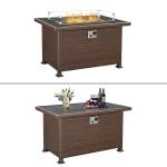 44in 50000 Btu Propane Fire Pit Table Auto Ignition
