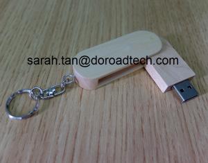 Wholesale Ratation Wooden USB Flash Drive Swivel Wood USB Pen Drive from china suppliers