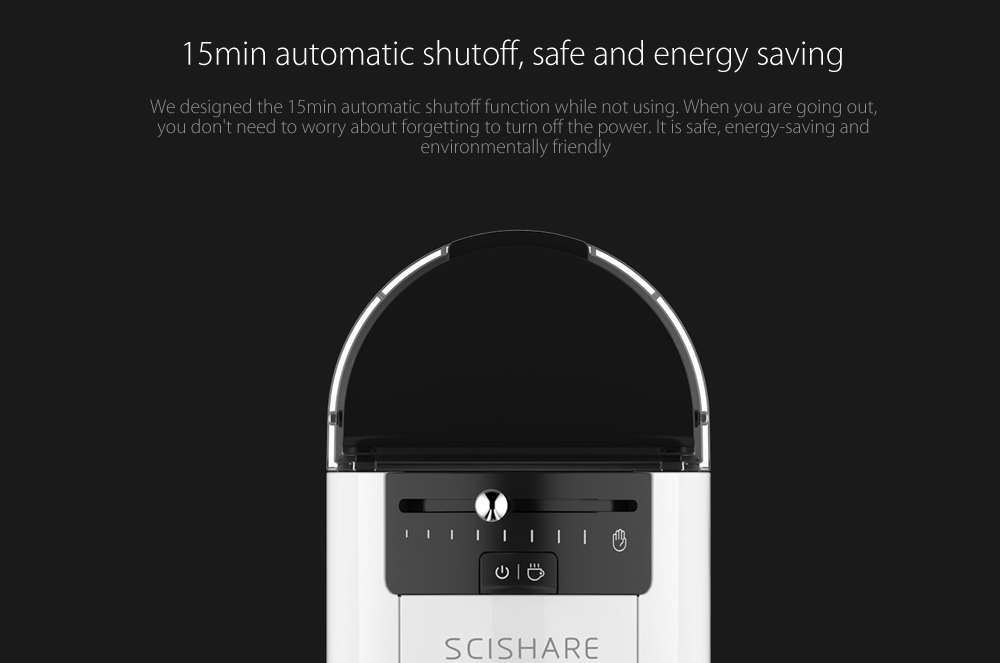 Youpin SCISHARE Capsule Coffee Machine 9 Level Concentration Preset Compatible With Multi-brand Capsule Espresso Coffee