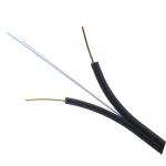 2 cores 4 cores FTTH fiber optic cable flat cable GJXH/GJXFH with steel wire or