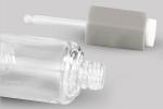 Transparent 50ml Custom Cosmetic Bottles With Flip Top Cap
