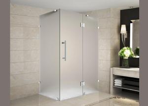 Wholesale Safety Frosted Tempered Glass , Frameless Sliding Glass Thickness Customized from china suppliers
