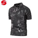 Quick Dry Military Combat Polyester Polo Shirt Water Repellent