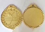 Gold Plated Casting Metal Sports Medals Custom Zinc Alloy For Badminton Match