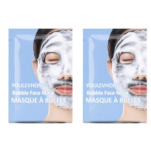 Wholesale Detox YOULEVHONG Bubble Face Mask Sheet Green Tea Extract Charcoal Powder from china suppliers