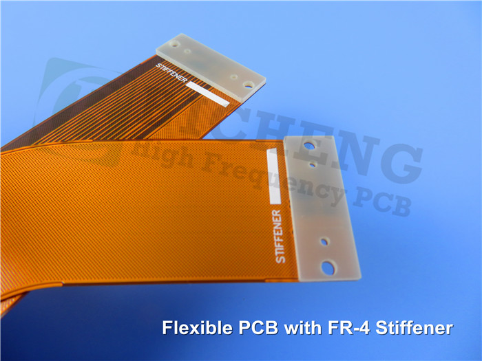 0.15mm Flexible Circuit with FR4 Stiffner Yellow Coverlay Immersion Gold