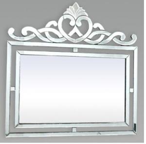 Wholesale Wall Decor Square Venetian Mirror , Silver Framed Bathroom Wall Mirrors from china suppliers