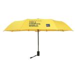 Rpet Material Auto Open Close Logo 3 Folding Umbrella