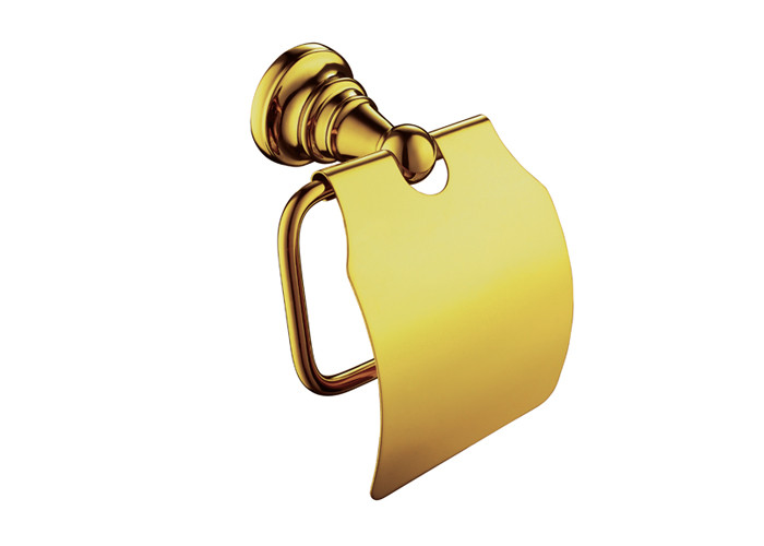 Recessed Toilet Roll Holder / Bathroom Toilet Paper Holders Golden Plated
