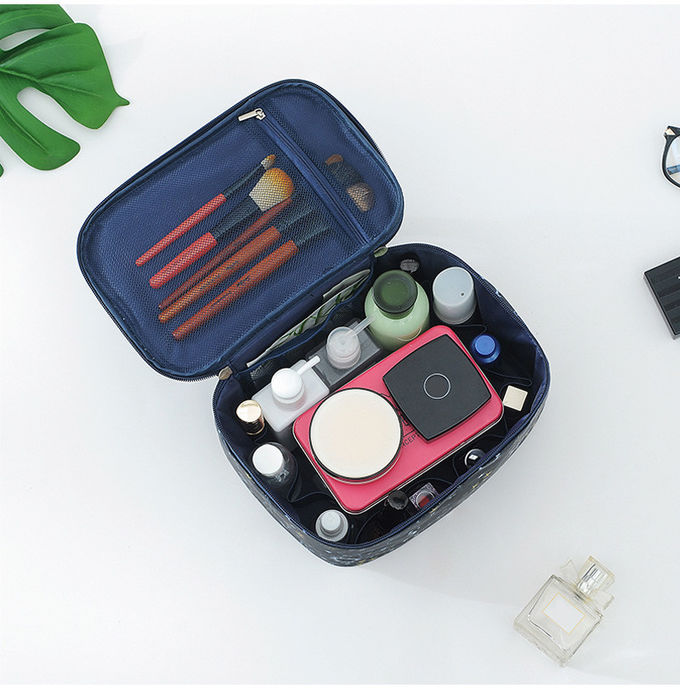 Womens Sublimation Square Nylon Cosmetic Makeup Organizer Bag