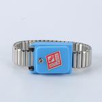 Electronic Grounding ESD Wired Antistatic Wrist Strap Red Cable Fabric Polyester