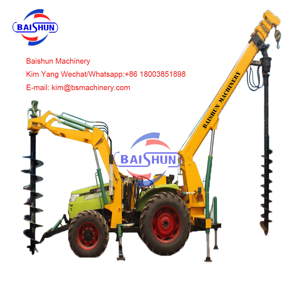 Multi Functional Telegraph Pole Erection Machine For Sub Contractor 100-2000MM