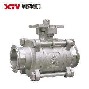 China Structure Floating Ball Valve GB/T12237 3PC Clamp Q81F-1000WOG Standard GB/T12237 on sale