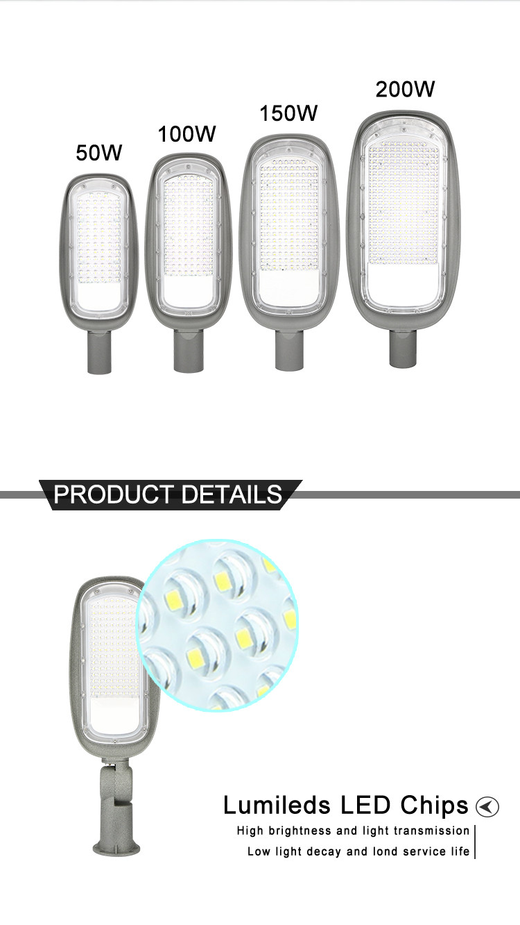 IP66 Outdoor LED Street Lights Top Post Solid Cable Commercial Smart Control System For Park Shop
