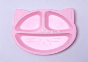 Wholesale Soft Silicone Baby Products , Food Grade Silicone Feeding Plate Odorless from china suppliers