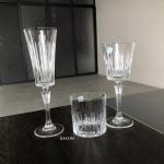 Dining Wedding Table Charger Plates Clear Cut Republic Crystal Wine Glass