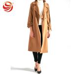 Camel Wool Women's Casual Winter Coats Long Style Fashionable LOW MOQ