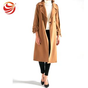 Wholesale Slim Fit Women's Casual Winter Coats , Camel Wool Jacket For Ladies from china suppliers
