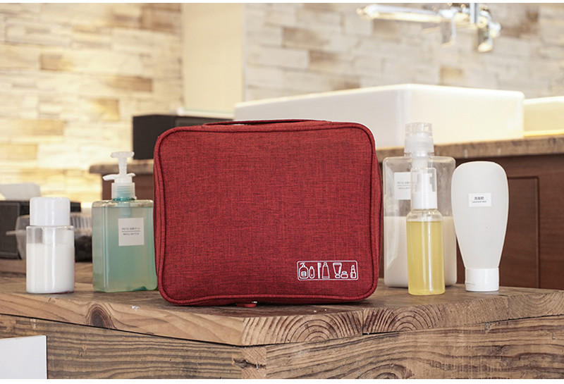 Custom Large Capacity Waterproof Oxford Ladies Cosmetic Bag For Travel