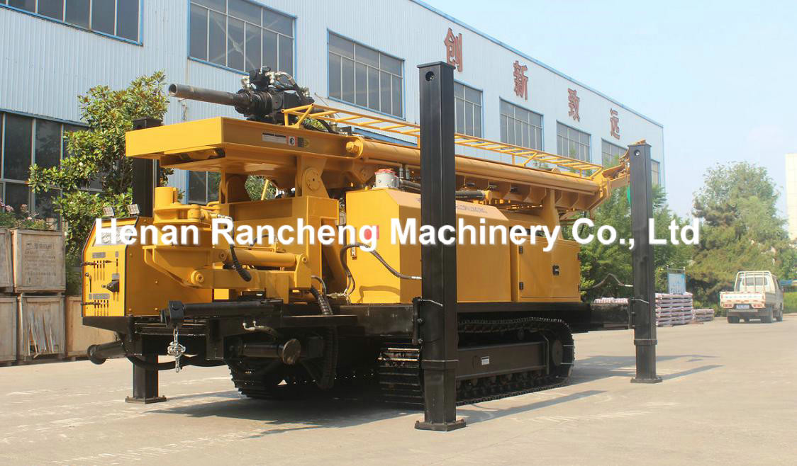 Hydraulic Crawler Water Well Drilling Machine 160KW 750m Hole Depth