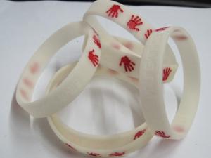 Wholesale luminous rubber wristband from china suppliers