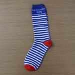 Custom Logo Striped Top Quality Fashionable Cotton Mens Socks