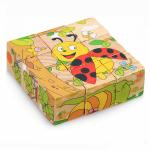 3.5cm Fruit Wooden Blocks Toys Animal Puzzle Blocks For Kids