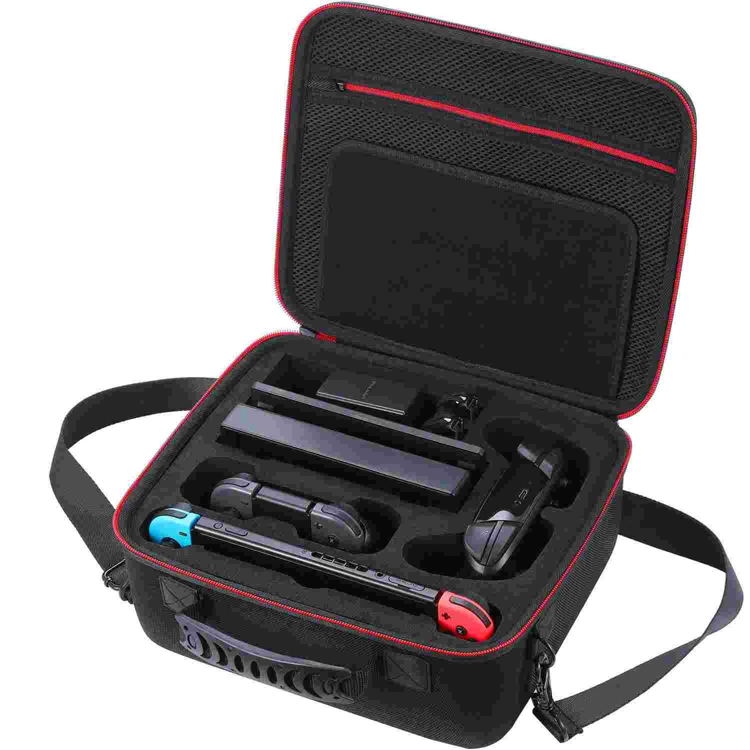 Zipper closed EVA Travel Case For Nintendo Switch Console