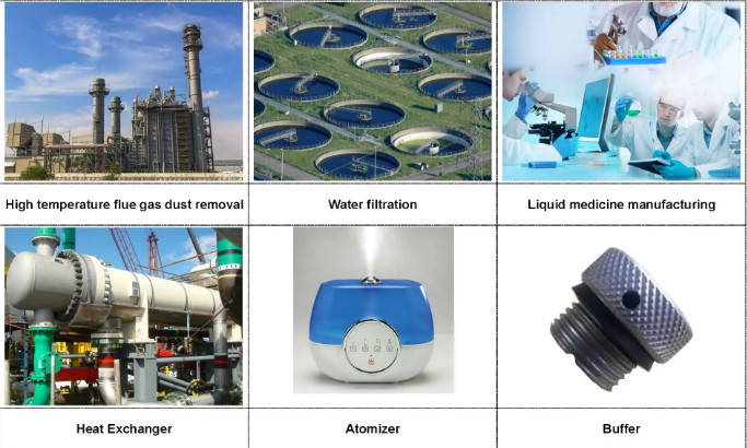 Sintered Filter Sintered Micron Porous Metal Filter Disc / Plate / Sheet / Tube