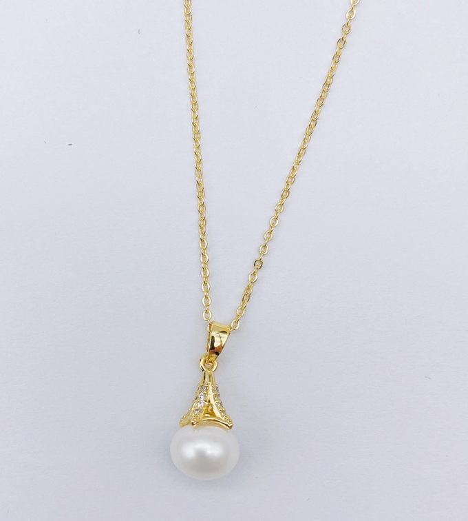 Natural Pearl necklace jewelry set Natural freshwater pearls beaded pearls made of high quality jewelry necklace Earring