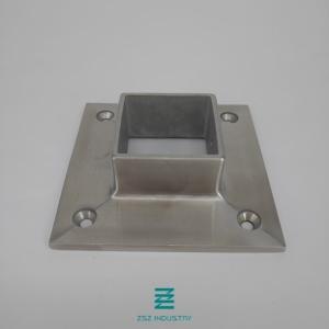 Wholesale Satin / Mirror Finish Metal Railing Posts With Glass Clamp For Hotel ISO9001 from china suppliers