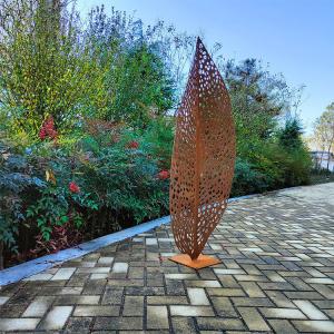Wholesale Abstract 0.3m Modern Metal Garden Sculptures 5.1ft Corten Art from china suppliers