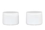 100g PP Flip Cosmetic Cream Jars With Magnet Scoop Aluminum Foil Gasket Sealing
