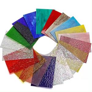 Wholesale Colorful Decorative Toughened Glass Green Red Stained Glass Window Panels from china suppliers