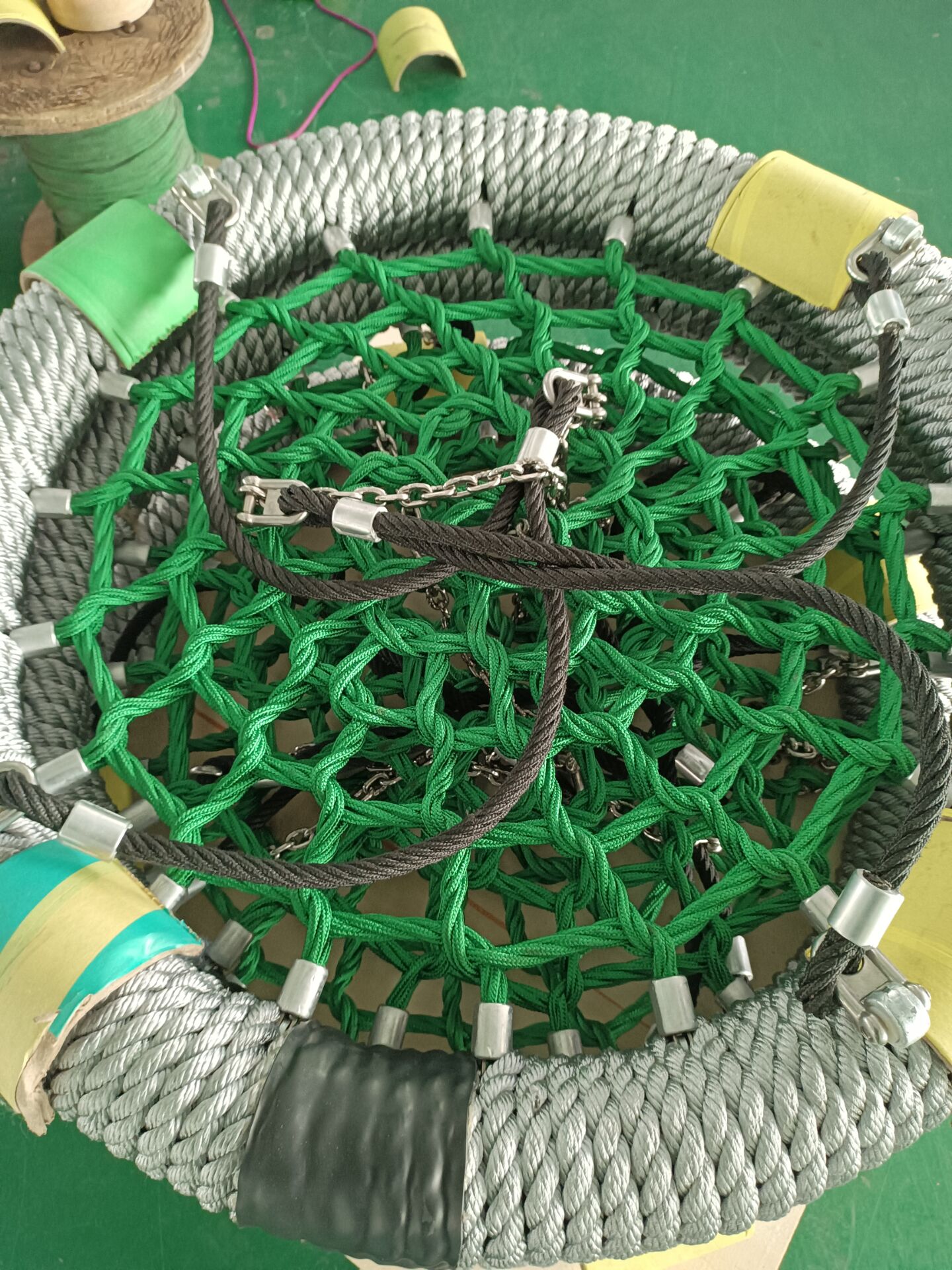 12cm Ring Round Playground Net Swing 100cm EN1176 Certificated