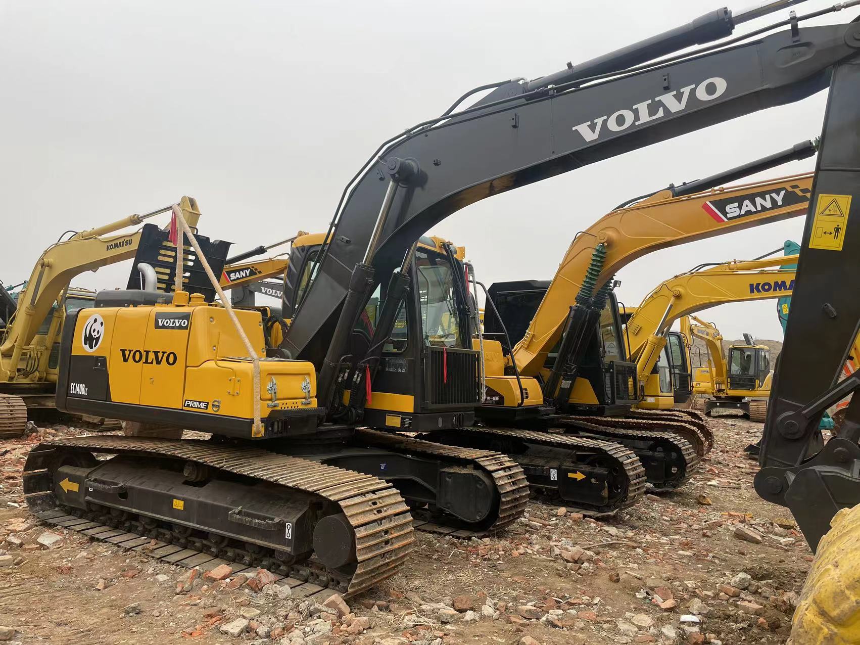 Used 14 Ton Digging Machine VOLVO EC140B Second Hand Excavator